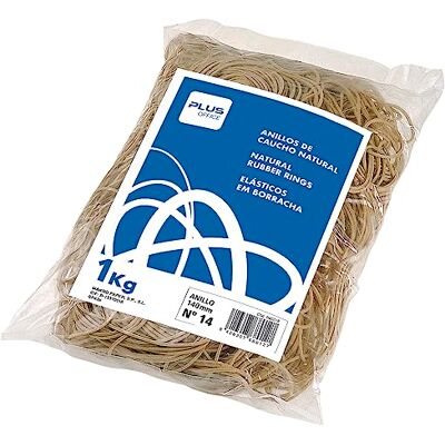 Makro Paper 040217 Elastische Gummibänder, Nr. 12, 120 mm, Beutel mit 1 kg Makro Paper 040217 Elastische Gummibänder, Nr. 12, 120 mm, Beutel mit 1 kg