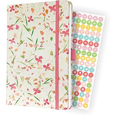 Sigel J3307 Wochenkalender Jolie 2023 Bloom Pink ca. A5 weiß, pink Hardcover Gummiband, Stiftschlaufe, Einstecktasche 174 Seiten FSC-zertifiziert Terminplaner Sigel J3307 Wochenkalender Jolie 2023 Bloom Pink ca. A5 weiß, pink Hardcover Gummiband, Stiftschlaufe, Einstecktasche 174 Seiten FSC-zertifiziert Terminplaner
