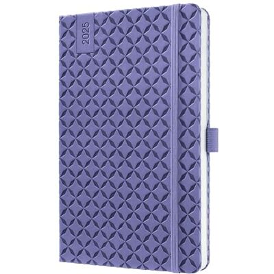 Sigel J5125 Wochenkalender 2025 A5, Jolie, lila, Hardcover, Gummiband, Stiftschlaufe, Einstecktasche, 174 Seiten, vegan, Buchkalender, Terminplaner Sigel J5125 Wochenkalender 2025 A5, Jolie, lila, Hardcover, Gummiband, Stiftschlaufe, Einstecktasche, 174 Seiten, vegan, Buchkalender, Terminplaner