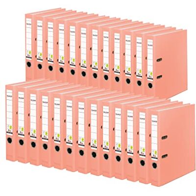 FALKEN Original 25er Pack PP-Color Kunststoff-Ordner. Made in Germany. 5 cm schmal DIN A4 lachs Ringordner Vegan Aktenordner Briefordner Büroordner Plastikordner Schlitzordner FALKEN Original 25er Pack PP-Color Kunststoff-Ordner. Made in Germany. 5 cm schmal DIN A4 lachs Ringordner Vegan Aktenordner Briefordner Büroordner Plastikordner Schlitzordner