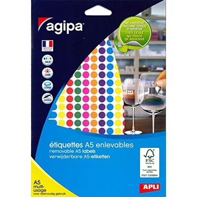 Agipa APLI 101825 Packung mit 1764 Mehrzweck-Tabletten, verschiedene Farben, Durchmesser 8 mm Agipa APLI 101825 Packung mit 1764 Mehrzweck-Tabletten, verschiedene Farben, Durchmesser 8 mm