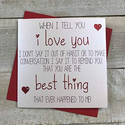 White Cotton Cards - Love Stories Card - Weiß - Card White Cotton Cards - Love Stories Card - Weiß - Card