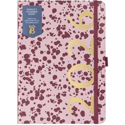 Busy B A5 Wochenplaner 2026 mit burgunderrotem Spray Einband Organizer für den Alltag Taschen, Aufkleber und Notizseiten Cleveres Design zur Planung für Arbeit, Zuhause und Schule Busy B A5 Wochenplaner 2026 mit burgunderrotem Spray Einband Organizer für den Alltag Taschen, Aufkleber und Notizseiten Cleveres Design zur Planung für Arbeit, Zuhause und Schule