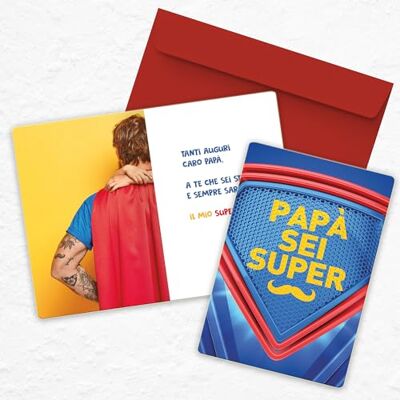 Creative Glückwunschkarte Papst Papst Papa mit der Aufschrift Papa sei Super Creative Glückwunschkarte Papst Papst Papa mit der Aufschrift Papa sei Super