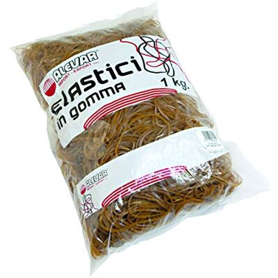 Alevar Gummibänder aus Para 100% Natur, Durchmesser 40 mm, Verpackung im Beutel mit 1 kg Alevar Gummibänder aus Para 100% Natur, Durchmesser 40 mm, Verpackung im Beutel mit 1 kg