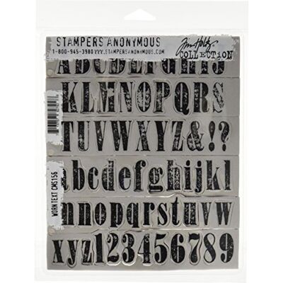 Stampers Anonymous Tim Holtz Rote Vintage-Gummistempel - Stampers Stampers Anonymous Tim Holtz Rote Vintage-Gummistempel - Stampers