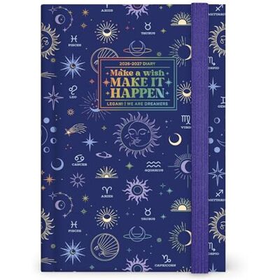 LEGAMI – Fotografischer Tageskalender 2026–2027, Celestial, 16 Monate, Medium, Tagebuch von September 2026 bis Dezember 2027, Gummibandverschluss, FSC-zertifiziertes Papier, 12 x 18 cm LEGAMI – Fotografischer Tageskalender 2026–2027, Celestial, 16 Monate, Medium, Tagebuch von September 2026 bis Dezember 2027, Gummibandverschluss, FSC-zertifiziertes Papier, 12 x 18 cm