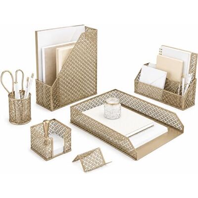 Blu Monaco Drahtstiftbecher, 3er-Set 5 teile gold Blu Monaco Drahtstiftbecher, 3er-Set 5 teile gold