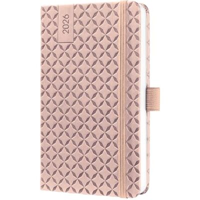 Sigel J6130 Wochenkalender 2026 A6, rose, Hardcover, Gummiband, Stiftschlaufe, Einstecktasche, 174 Seiten, vegan, aus nachhaltigem Papier, Terminplaner Taschenkalender Jolie Sigel J6130 Wochenkalender 2026 A6, rose, Hardcover, Gummiband, Stiftschlaufe, Einstecktasche, 174 Seiten, vegan, aus nachhaltigem Papier, Terminplaner Taschenkalender Jolie