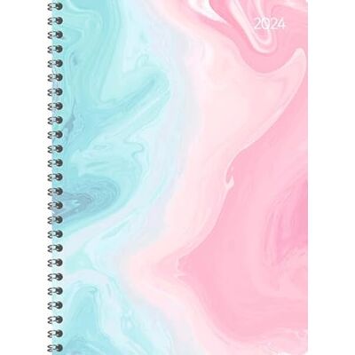 Alpha Ladytimer Ringbuch Watercolor 2024 Taschen-Kalender A5 (15x21 cm) Schüler-Kalender Weekly Ringbindung 128 Seiten Alpha Ladytimer Ringbuch Watercolor 2024 Taschen-Kalender A5 (15x21 cm) Schüler-Kalender Weekly Ringbindung 128 Seiten