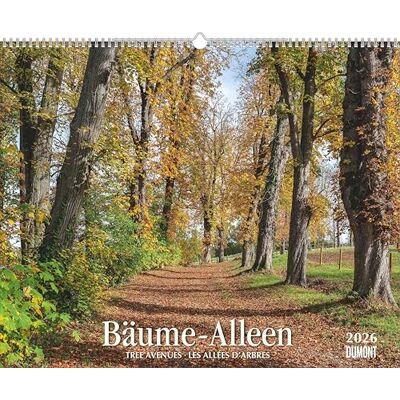 DUMONT Bäume – Alleen 2026 – Wandkalender 52 x 43 cm, Naturkalender mit Spiralbindung und Feiertagen für D/A/CH: TREE AVENUES · LES ALLÉES D’ARBRES 2026 DUMONT Bäume – Alleen 2026 – Wandkalender 52 x 43 cm, Naturkalender mit Spiralbindung und Feiertagen für D/A/CH: TREE AVENUES · LES ALLÉES D’ARBRES 2026