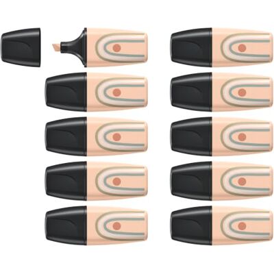 STABILO Textmarker BOSS MINI Naturevibes 10er Pack beige STABILO Textmarker BOSS MINI Naturevibes 10er Pack beige