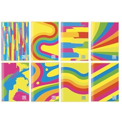 Blasetti 10 Maxi-Notizbücher One Color FANTAFLUO mit Jolly Page. Papier 80 g, 80 Seiten + Sichtfenster, Einband in 7 Neonfarben mit matter Laminierung, Packung mit verschiedenen Farben Linien 0C Blasetti 10 Maxi-Notizbücher One Color FANTAFLUO mit Jolly Page. Papier 80 g, 80 Seiten + Sichtfenster, Einband in 7 Neonfarben mit matter Laminierung, Packung mit verschiedenen Farben Linien 0C