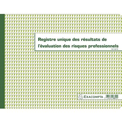 Exacompta Piqure 6617E 24x32cm registre unique des résultatsdel'évaluationdesrisquesprofessionnels60pages Exacompta Piqure 6617E 24x32cm registre unique des résultatsdel'évaluationdesrisquesprofessionnels60pages