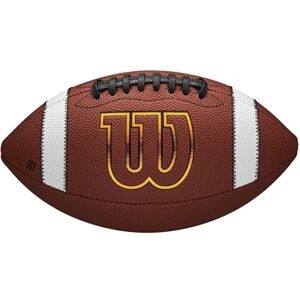Wilson GST SpeedSkin Football, Mit Außenhülle aus Leder und ACL-Präzisionsschnürung, Für verbesserten Grip und präzise Würfe, Farbe: Braun, Offizielle Größe Wilson GST SpeedSkin Football, Mit Außenhülle aus Leder und ACL-Präzisionsschnürung, Für verbesserten Grip und präzise Würfe, Farbe: Braun, Offizielle Größe