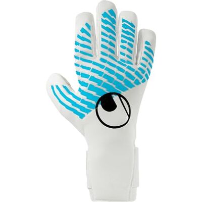 uhlsport Fußball Torwarthandschuhe Fangmaschine Cybertec Absolutgrip HN Fit, weiß/cyberblau/schwarz, 8 uhlsport Fußball Torwarthandschuhe Fangmaschine Cybertec Absolutgrip HN Fit, weiß/cyberblau/schwarz, 8