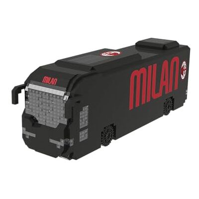 FOCO Offizielles Lizenzprodukt BRXLZ-Steine 3D-Fußball-Reisebus Bau-Set (AC Milan) FOCO Offizielles Lizenzprodukt BRXLZ-Steine 3D-Fußball-Reisebus Bau-Set (AC Milan)
