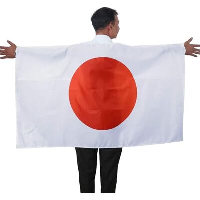 Sonia Originelli Fan Poncho Japan Umhang Flagge Fußball Fanartikel EM WM Karneval JGA Sonia Originelli Fan Poncho Japan Umhang Flagge Fußball Fanartikel EM WM Karneval JGA