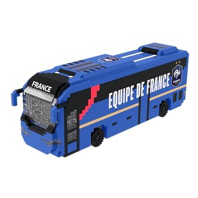 FOCO Offizielles Lizenzprodukt Fédération Française de Football BRXLZ-Steine 3D-Fußball-Reisebus BAU-Set FOCO Offizielles Lizenzprodukt Fédération Française de Football BRXLZ-Steine 3D-Fußball-Reisebus BAU-Set