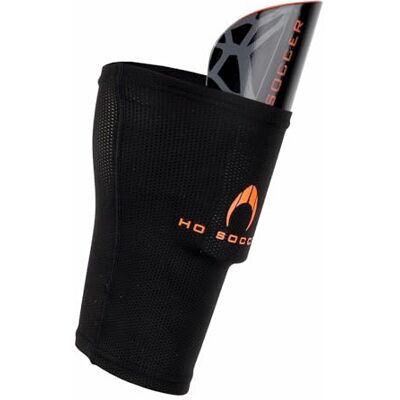 HO Soccer ESKUDO Pro Schienbeinschoner mit Tasche, Unisex, Kinder, Schwarz/Orange, XS HO Soccer ESKUDO Pro Schienbeinschoner mit Tasche, Unisex, Kinder, Schwarz/Orange, XS