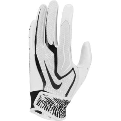 Nike Youth Vapor Jet 9.0 Football Handschuhe – Junior American Football Receiver Gloves – Leichter Grip & Komfort für Nachwuchsspieler, White/White/Black, M Nike Youth Vapor Jet 9.0 Football Handschuhe – Junior American Football Receiver Gloves – Leichter Grip & Komfort für Nachwuchsspieler, White/White/Black, M