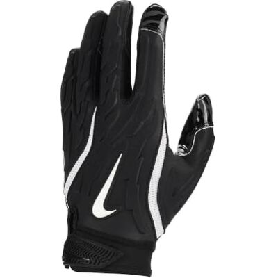 Nike Superbad 7.0 Football Handschuhe – American Football Receiver Gloves – Maximaler Grip & Atmungsaktive Performance Handschuhe, Black/Black/White, L Nike Superbad 7.0 Football Handschuhe – American Football Receiver Gloves – Maximaler Grip & Atmungsaktive Performance Handschuhe, Black/Black/White, L