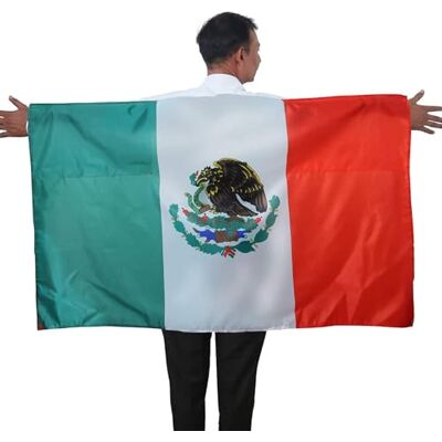 Sonia Originelli Fan Poncho Mexiko Umhang Flagge Fußball Fanartikel EM WM Karneval JGA Sonia Originelli Fan Poncho Mexiko Umhang Flagge Fußball Fanartikel EM WM Karneval JGA