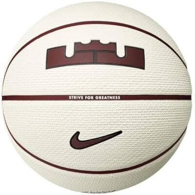 Nike Playground Basketball 8P Lebron James – Outdoor Street Basketball – Robuster Trainings Basketball – Deflated geliefert, Sail/Dark Team Red/Black/Dark Team Red, 7 Nike Playground Basketball 8P Lebron James – Outdoor Street Basketball – Robuster Trainings Basketball – Deflated geliefert, Sail/Dark Team Red/Black/Dark Team Red, 7