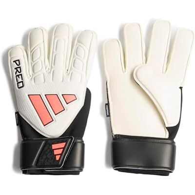 Adidas Unisex Predator Match Fingersave Goalkeeper Glove Gloves, White/Black/Solar Turbo, 11 Adidas Unisex Predator Match Fingersave Goalkeeper Glove Gloves, White/Black/Solar Turbo, 11