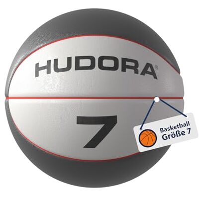 HUDORA Basketball Größe 7 – Indoor und Outdoor – starker Grip und perfektes Ballgefühl – langlebiger Trainingsball für Kinder, Jugendliche, Erwachsene – ideal für Matches, Streetball und Freizeit HUDORA Basketball Größe 7 – Indoor und Outdoor – starker Grip und perfektes Ballgefühl – langlebiger Trainingsball für Kinder, Jugendliche, Erwachsene – ideal für Matches, Streetball und Freizeit