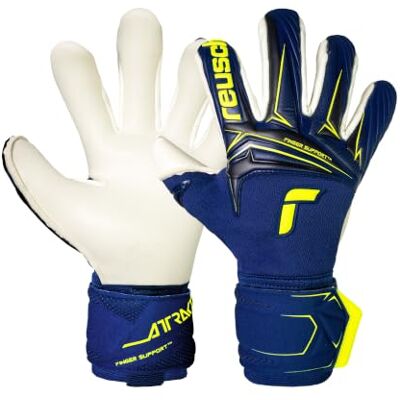 Reusch Profi Torwarthandschuhe Herren Erwachsene Fingerschutz extremer Grip & Ballkontrolle atmungsaktiv für Training & Spiel Kunstrasen & Naturrasen Größe 7,5-12 Attrakt Duo Finger Support Reusch Profi Torwarthandschuhe Herren Erwachsene Fingerschutz extremer Grip & Ballkontrolle atmungsaktiv für Training & Spiel Kunstrasen & Naturrasen Größe 7,5-12 Attrakt Duo Finger Support