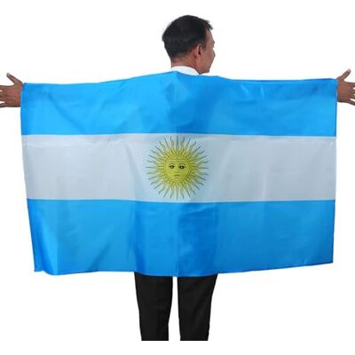 Sonia Originelli Fan Poncho Argentinien Umhang Flagge Fußball Fanartikel EM WM Karneval JGA Sonia Originelli Fan Poncho Argentinien Umhang Flagge Fußball Fanartikel EM WM Karneval JGA