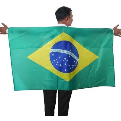 Sonia Originelli Fan Poncho Brasilien Umhang Flagge Fußball Fanartikel EM WM Karneval JGA Sonia Originelli Fan Poncho Brasilien Umhang Flagge Fußball Fanartikel EM WM Karneval JGA
