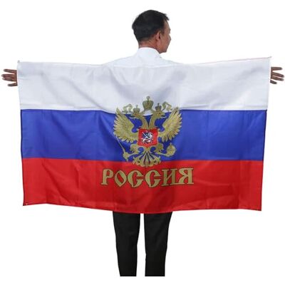 Sonia Originelli Fan Poncho Russland Wappen Umhang Flagge Fußball Fanartikel EM WM Karneval JGA Sonia Originelli Fan Poncho Russland Wappen Umhang Flagge Fußball Fanartikel EM WM Karneval JGA