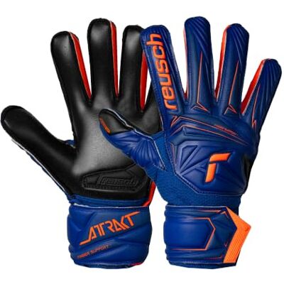 Reusch Torwarthandschuhe Kinder Fingerschutz starker Grip für Training & Spiel, geeignet für Kunstrasen, Naturrasen & Hartplatz, Größe 4-8, Attrakt Infinity Finger Support Junior Reusch Torwarthandschuhe Kinder Fingerschutz starker Grip für Training & Spiel, geeignet für Kunstrasen, Naturrasen & Hartplatz, Größe 4-8, Attrakt Infinity Finger Support Junior