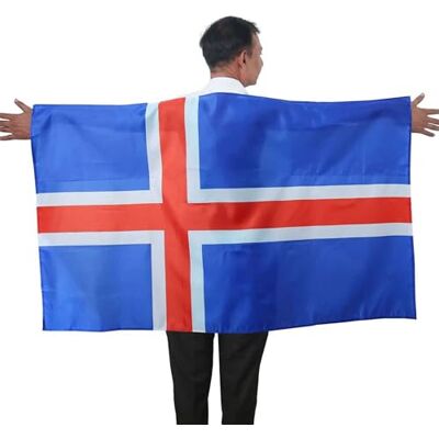Sonia Originelli Fan Poncho Island Umhang Flagge Fußball Fanartikel EM WM Karneval JGA Sonia Originelli Fan Poncho Island Umhang Flagge Fußball Fanartikel EM WM Karneval JGA