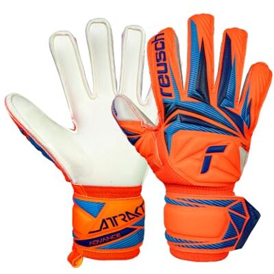 Reusch Torwarthandschuhe Kinder starker Grip & ergonomische Passform zuverlässige Performance, für Training & Spiel, geeignet für Naturrasen & Kunstrasen, Größe 4-8, Attrakt Advance Junior Reusch Torwarthandschuhe Kinder starker Grip & ergonomische Passform zuverlässige Performance, für Training & Spiel, geeignet für Naturrasen & Kunstrasen, Größe 4-8, Attrakt Advance Junior