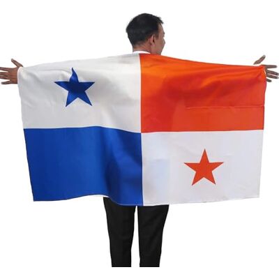 Sonia Originelli Fan Poncho Panama Umhang Flagge Fußball Fanartikel EM WM Karneval JGA Sonia Originelli Fan Poncho Panama Umhang Flagge Fußball Fanartikel EM WM Karneval JGA