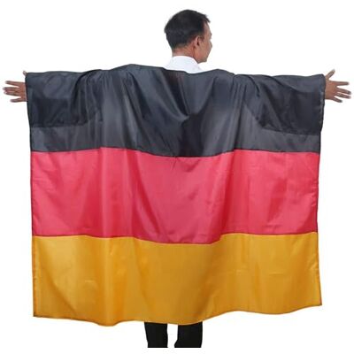 Sonia Originelli Fan Poncho Deutschland Umhang Flagge Fußball Fanartikel EM WM Karneval JGA Sonia Originelli Fan Poncho Deutschland Umhang Flagge Fußball Fanartikel EM WM Karneval JGA