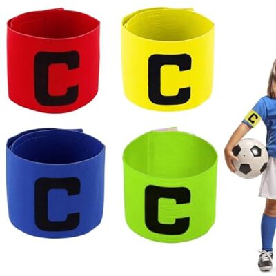 JJiaoLinin 4 Stück Kapitänsbinde, Fußball Armbinde, Kapitänsbinde Kinder, Verstellbare Elastic Kapitansbind, Fussball Spielführerbinde, für Teenagers Netball Hockey Rugby JJiaoLinin 4 Stück Kapitänsbinde, Fußball Armbinde, Kapitänsbinde Kinder, Verstellbare Elastic Kapitansbind, Fussball Spielführerbinde, für Teenagers Netball Hockey Rugby