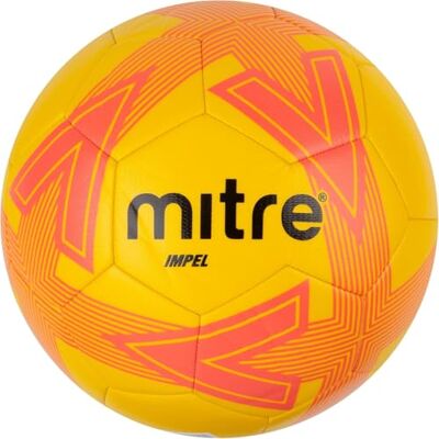 Mitre Impel L30P Fußball Extrem trsapazierfähig formbeständig Fußball, Gelb/Orange, 4 Mitre Impel L30P Fußball Extrem trsapazierfähig formbeständig Fußball, Gelb/Orange, 4
