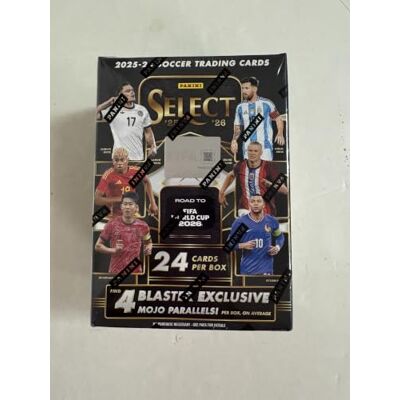 Panini 2026 Select-Road to FIFA-Weltmeisterschaft™ Fußball-Sammelkarten, Einzelhandel-Blaster-Box, 24 Karten pro Box, exklusive grüne und pinke Mojo-Parallelen, offizielle FIFA-Weltmeisterschaft 2026 Panini 2026 Select-Road to FIFA-Weltmeisterschaft™ Fußball-Sammelkarten, Einzelhandel-Blaster-Box, 24 Karten pro Box, exklusive grüne und pinke Mojo-Parallelen, offizielle FIFA-Weltmeisterschaft 2026