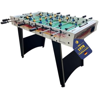 BEST SPORTING Tischkicker Kinder & Erwachsene Kickertisch Spiele, Tischfussball & Fußball Spielzeug – inklusive 2 Kickerbälle, höhenverstellbare Füße, Antirutsch-Griffe, Nation Design BEST SPORTING Tischkicker Kinder & Erwachsene Kickertisch Spiele, Tischfussball & Fußball Spielzeug – inklusive 2 Kickerbälle, höhenverstellbare Füße, Antirutsch-Griffe, Nation Design