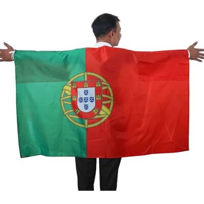 Sonia Originelli Fan Poncho Portugal Umhang Flagge Fußball Fanartikel EM WM Karneval JGA Sonia Originelli Fan Poncho Portugal Umhang Flagge Fußball Fanartikel EM WM Karneval JGA