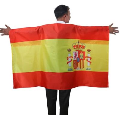 Sonia Originelli Fan Poncho Spanien Umhang Flagge Fußball Fanartikel EM WM Karneval JGA Sonia Originelli Fan Poncho Spanien Umhang Flagge Fußball Fanartikel EM WM Karneval JGA
