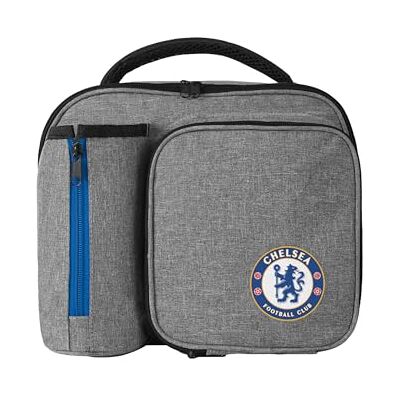 FOCO Offizielles Lizenzprodukt Chelsea FC Graue Fußball Lunchtasche FOCO Offizielles Lizenzprodukt Chelsea FC Graue Fußball Lunchtasche