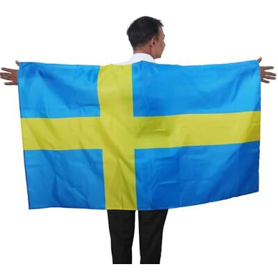 Sonia Originelli Fan Poncho Schweden Umhang Flagge Fußball Fanartikel EM WM Karneval JGA Sonia Originelli Fan Poncho Schweden Umhang Flagge Fußball Fanartikel EM WM Karneval JGA