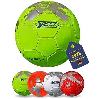 BEST SPORTING Fußball Speed 2.0 I hochwertiger Ball I bunter Fußball Kinder in Größe 5 I Fussball Kinder mit coolem Design I Bälle für das Fußball Training I Fußbälle BEST SPORTING Fußball Speed 2.0 I hochwertiger Ball I bunter Fußball Kinder in Größe 5 I Fussball Kinder mit coolem Design I Bälle für das Fußball Training I Fußbälle