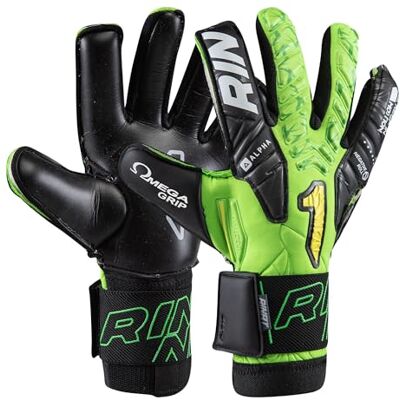 Rinat Egotiko Avengers Alpha Torwarthandschuhe, für Erwachsene, Grün, Größe 7 Rinat Egotiko Avengers Alpha Torwarthandschuhe, für Erwachsene, Grün, Größe 7