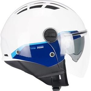 CGM Helm mit offenem Gesicht, 116G Air Bico, Weiß Blau, L (59-60 cm) CGM Helm mit offenem Gesicht, 116G Air Bico, Weiß Blau, L (59-60 cm)